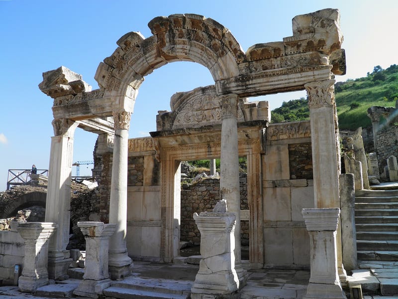 Ancient ruins at Kourion on the Cyprus coast